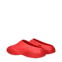 Prada Slippers En Klompen Mellow Heren Rubber Rood