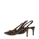 Dolce&Gabbana Women's Sandals Brown Patent/Leopard Print