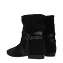 Isabel Marant Rejen Damens Stiefeletten Wildleder Schwarz