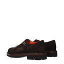 Santoni Men's Derby Suede Brown/Moro Head