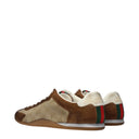 Gucci Men's Sneakers Beige/Brown Fabric