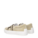 Zamszowe klapki damskie Tod's w kolorze beżowym/naturalnym