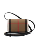 Damska tkanina Burberry Madison Pochette w kolorze beżowym/czarnym