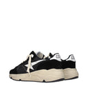 Golden Goose Running Sneakers Men Fabric Black/White