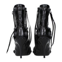 Balenciaga Cagole Ankle Boots Women Leather Black