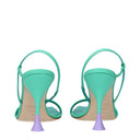 3 Juin Sandales Ischia Femme Tissu Vert/Menthe