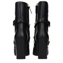 Versace Women's Boots Black Leather
