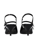 Celine Judy Women's Sandals Patent Leather Black