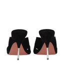 Amina Muaddi Samantha Sandals Women Suede Black