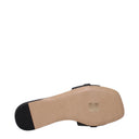 Salvatore Ferragamo Leah Women's Leather Black Flip Flops And Clogs