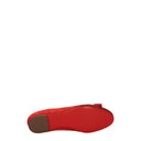 Salvatore Ferragamo Women's Varina Ballet Flats Suede Red/Flame
