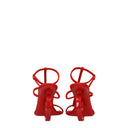 Salvatore Ferragamo Elina Women's Sandals Red Suede/Flame
