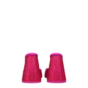 The Attico Luz Sandali Donna Satin Fucsia/Rosso