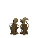 L'Attico Cheope Donne's Sandali Camoscio Verde/Verde Militare