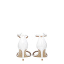 Stuart Weitzman Nudist Sandals Women's White Patent Leather