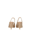 Sandały Stuart Weitzman Stuart Donna Skórzane Beżowe/Naturalne