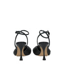 Bottega Veneta Women's Sandals Green/Ink Leather