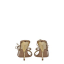 Salvatore Ferragamo Women's Satin Gold Sandals