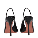 Amina Muaddi Kristina Sandals Donna Vernice Black