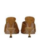 Jacquemus Women's Suede Sandals Brown/Camel