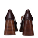 Max Mara Dekolleté Max&Co Damens Leder Rot/Burgund