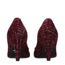 Prada Damens Pump rot/lila Stoff