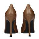 Amina Muaddi Décolleté Camelia Women's Leather Brown/Mocha