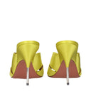 Amina Muaddi Samantha Women's Sandals Green/Lime Satin
