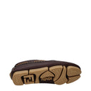 Fendi menns brune/Testa Di Moro driver loafers i skinn