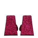 El Attico Devon Mujers Sandalias Fucsia Glitter