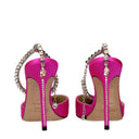 Jimmy Choo Saeda Women's Sandals Fuchsia Satin