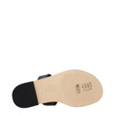 Michael Kors Carson Leather Flip Flops Women's Black