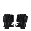 Versace Women's Sandals Black Leather