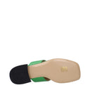 Valentino Garavani Women's Green Leather Flip Flops