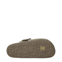 Loewe Ease Clogs And Slide Sandals Men Suede Green/Khaki