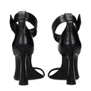 Versace Women's Sandals Black Leather