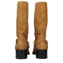 Chloé Women's Suede Brown/Gold Brown Boots