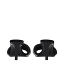 Die Attico Sandalen Rem Damen Stoff Schwarz/Silber
