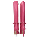 Jimmy Choo Dreece Boots Women Leather Pink/Candy Rose