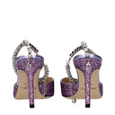 Jimmy Choo Saeda Women's Sandals Glitter Purple