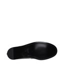 Versace Women's Leather Black Loafers