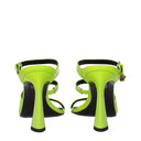 Versace Women's Sandals Green/Lime Leather