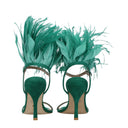 Stuart Weitzman Femmes's Sandales en daim Vert/Émeraude