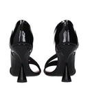 Balmain Women's Sandals Glossy Black
