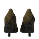 Burberry Femme's Tissu Vert Décolleté Plongeant