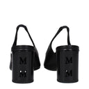 Max Mara 다미에 스트랩 샌들 여성 가죽 블랙