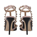 Valentino Garavani Rockstud Sandals Women's Leather Black/Dusty Pink