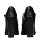 Max Mara Mary Jane Heels Black Leather