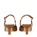 Sandały damskie Stuart Weitzman Vinnie, skórzane, brązowe/orzechowe
