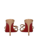 Louboutin Women's Sandals Pink/Blush Leather